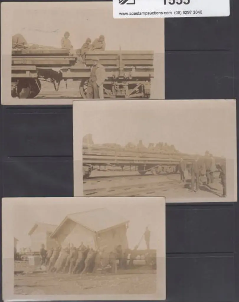 1915-1917 Trans-Australian Railway Postcards. A ... Image 1++