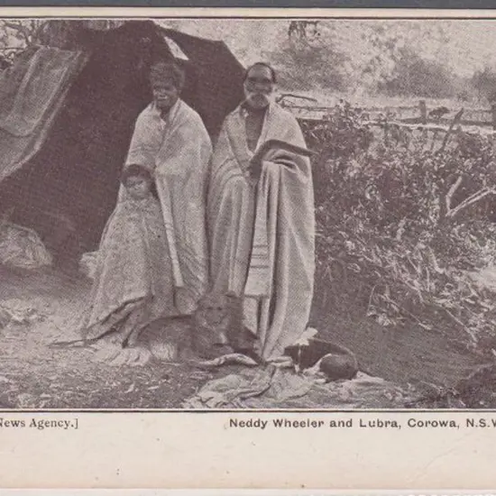 "Neddy Wheeler and Lubra, Corowa, NSW" (McNicoll's ...