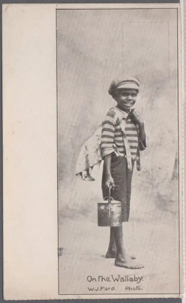 "On the Wallaby" (Western Mail) B&W in fine unused ... Image 1++