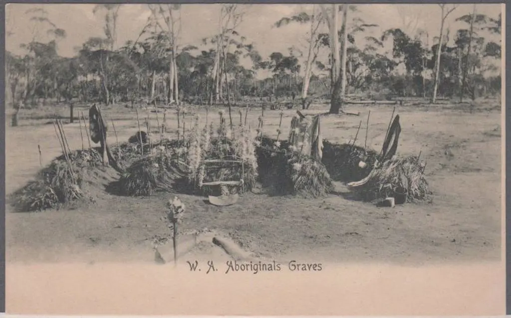 "WA Aboriginals Graves" (Foy & Gibson - Perth). ... Image 1++