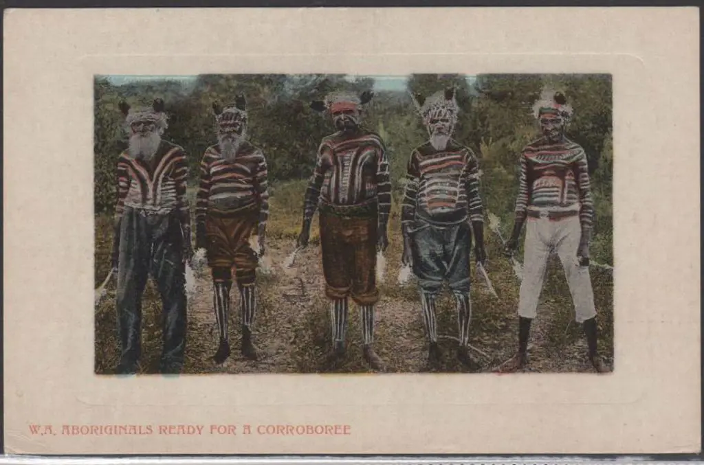 "WA Aborigines Ready for a Corroboree" (Falk) in ... Image 1++