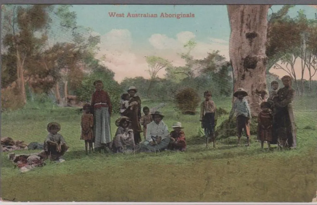 "West Australian Aboriginals" (Falk) in colour. ... Image 1++
