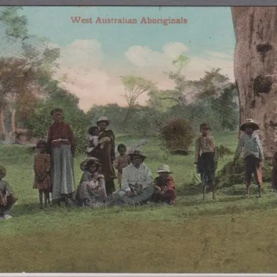 "West Australian Aboriginals" (Falk) in colour. ...