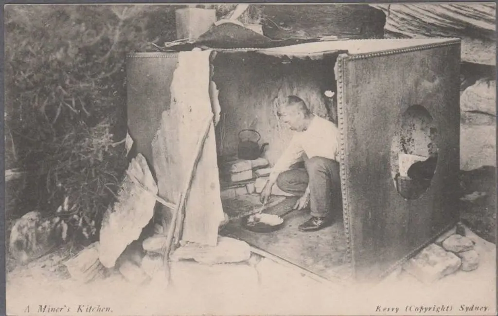 "A Miner's Kitchen" (Kerry) in B&W. Fine unused ... Image 1++