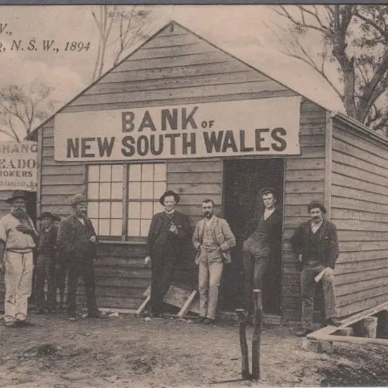 "Bank of NSW West Wyalong, NSW 1894" (Perfection ...