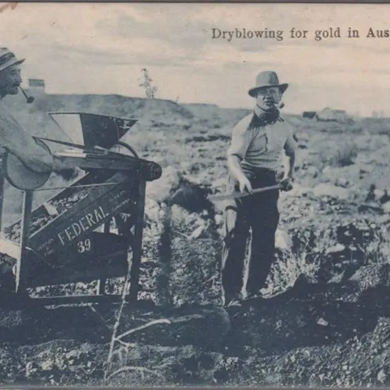"Dry Blowing for Gold in Australia" (R.H.James, ...