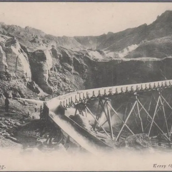 "Hydraulic Sluicing" (Kerry) in B&W. Unused but ...
