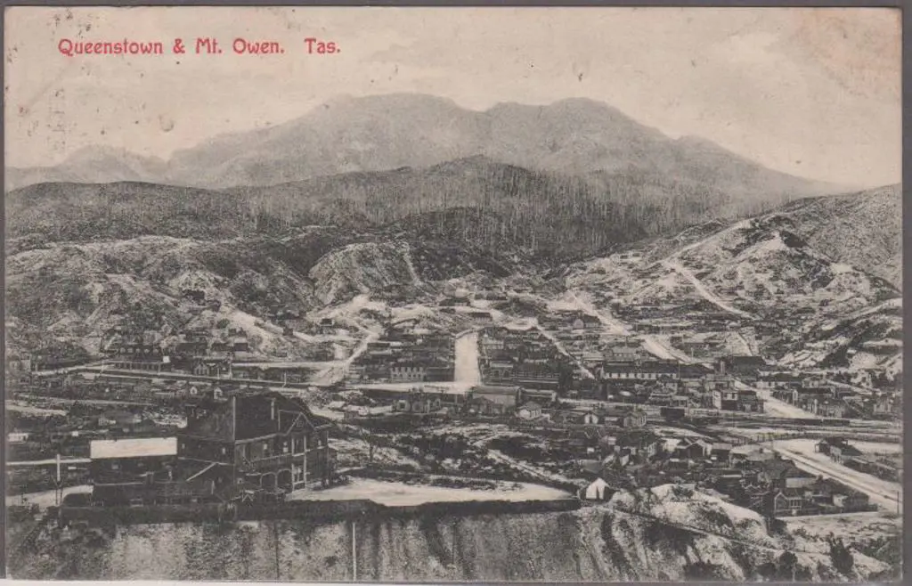 "Queenstown A Mt Owen, Tas" (Spurling) in B&W. ... Image 1++