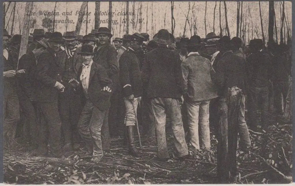 "The Warden & Police Alloting Claims Hiawatha, ... Image 1++