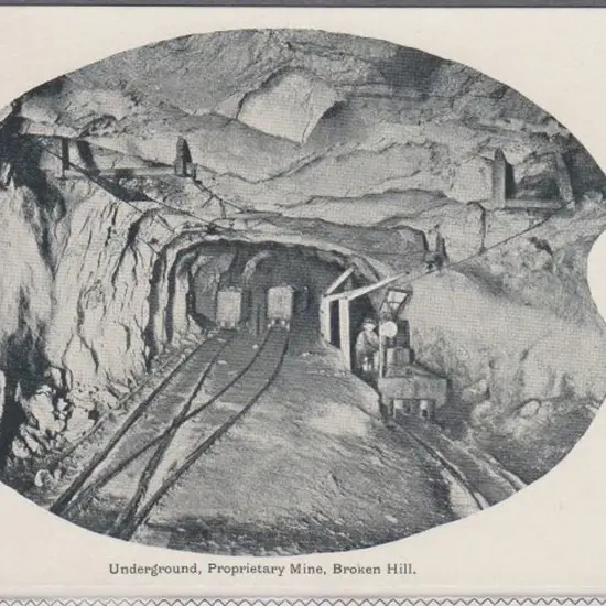 "Underground, Proprietary Mine, Broken Hill" ...