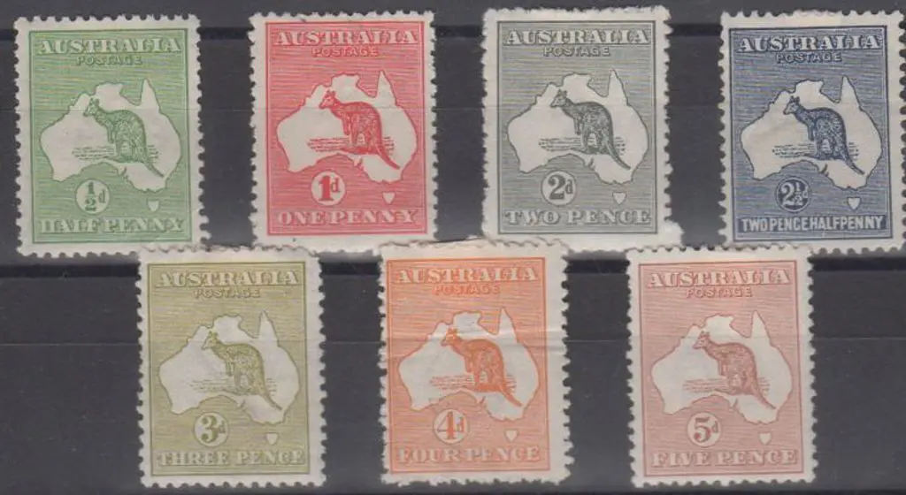 1913 1st wmk ½d to 5d MLH set mostly with hinge ... Image 1++