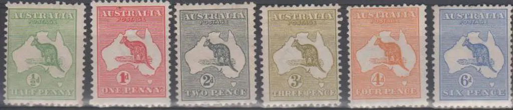 1913 1st wmk ½d green MUH (centred left), 1d red ... Image 1++