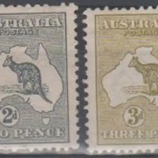 1913 1st wmk ½d green MUH (centred left), 1d red ...