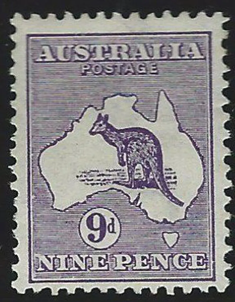 1913 1st wmk 9d deep violet. MUH. Centred slightly ... Image 1++