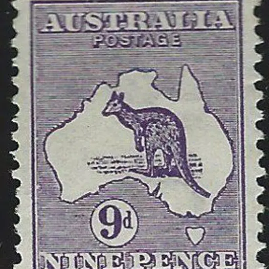 1913 1st wmk 9d deep violet. MUH. Centred slightly ...