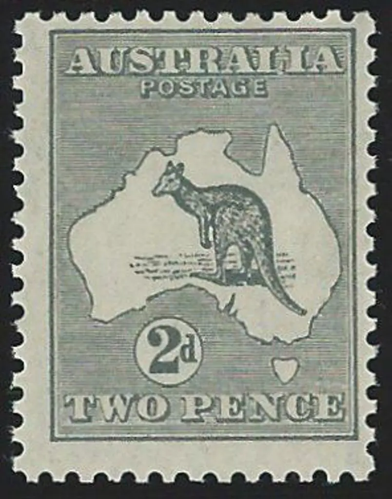1915 2nd wmk 2d grey. Centred high & right. Fine ... Image 1++