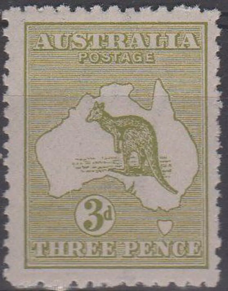 1915-28 3rd wmk 3d pale olive-green Die I. Centred ... Image 1++