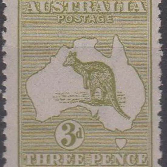 1915-28 3rd wmk 3d pale olive-green Die I. Centred ...