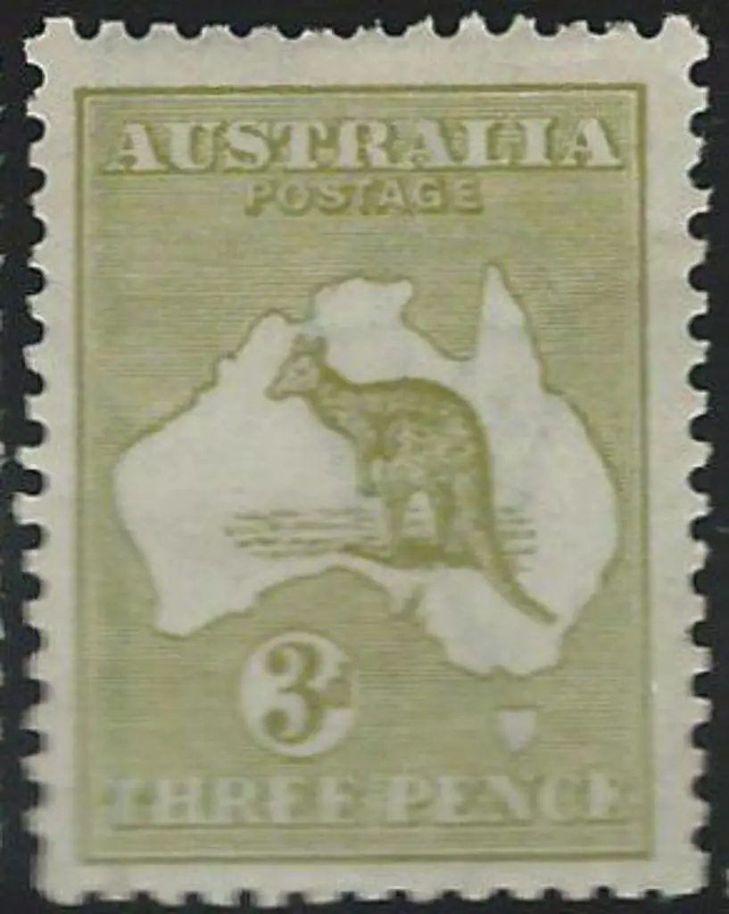 1915-28 3rd wmk 3d olive Die II. MLH with light ... Image 1++