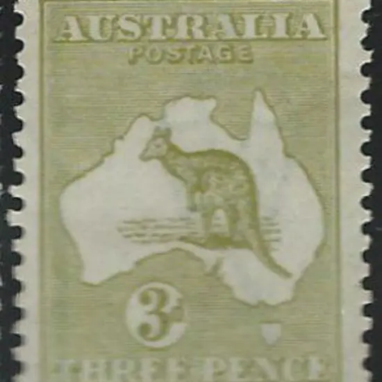 1915-28 3rd wmk 3d olive Die II. MLH with light ...