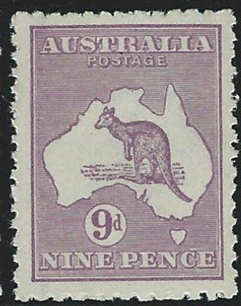 1915-28 3rd wmk 9d violet. Fresh MUH. SG 39 ACSC ... Image 1++