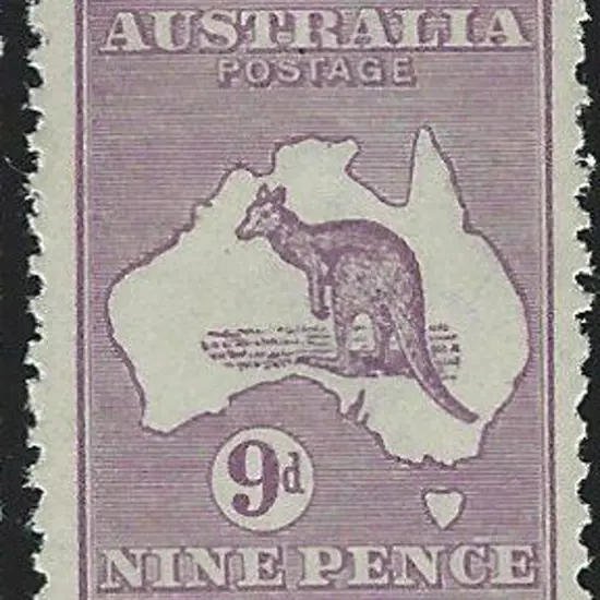 1915-28 3rd wmk 9d violet. Fresh MUH. SG 39 ACSC ...