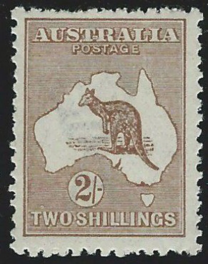 1915-28 3rd wmk 2/- brown MVLH. A couple of ... Image 1++