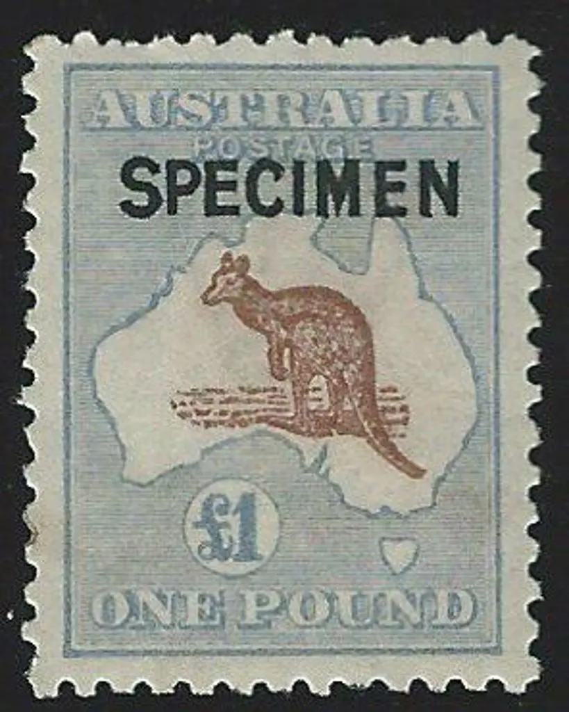 1915-28 3rd wmk £1 light brown & pale blue ... Image 1++