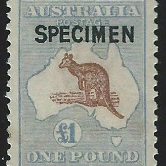 1915-28 3rd wmk £1 light brown & pale blue ...