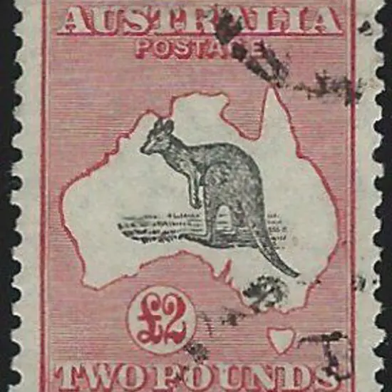 1929-30 Smult £2 grey & rose crimson with ...