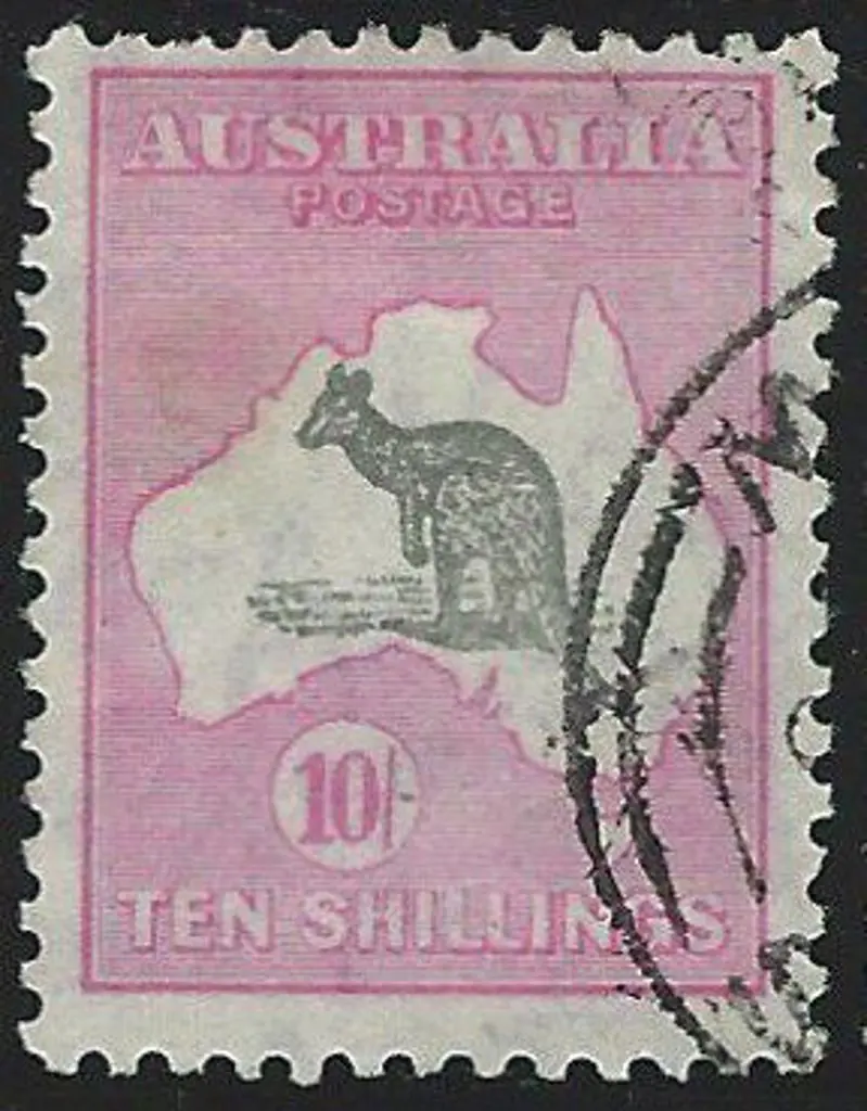 1931-47 CofA 10/- grey & pink. F/U with couple of ... Image 1++