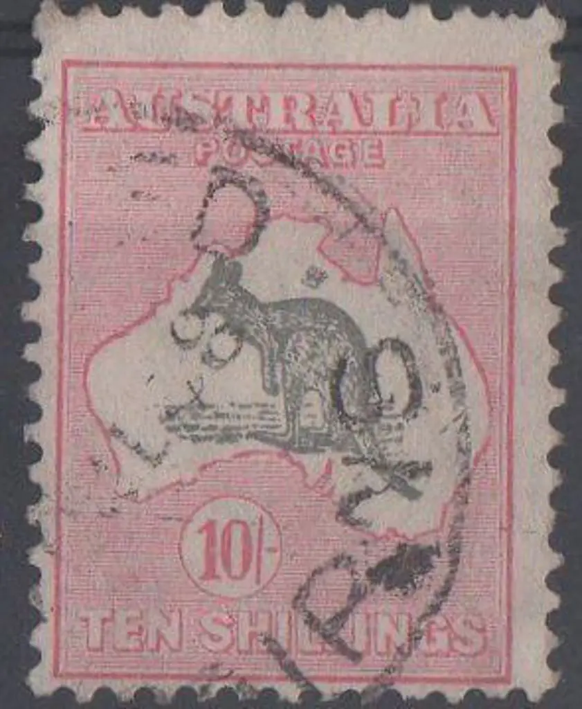 1931-47 CofA 10/- grey & pink. Good to F/U. ... Image 1++
