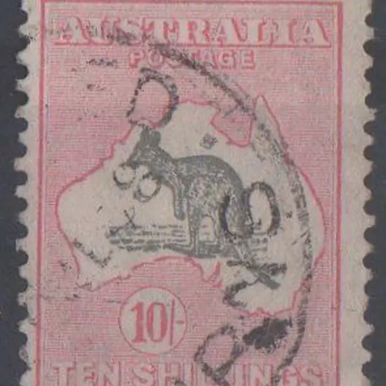 1931-47 CofA 10/- grey & pink. Good to F/U. ...
