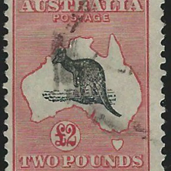 1931-47 CofA £2 grey-black & rose-crimson Die II. ...