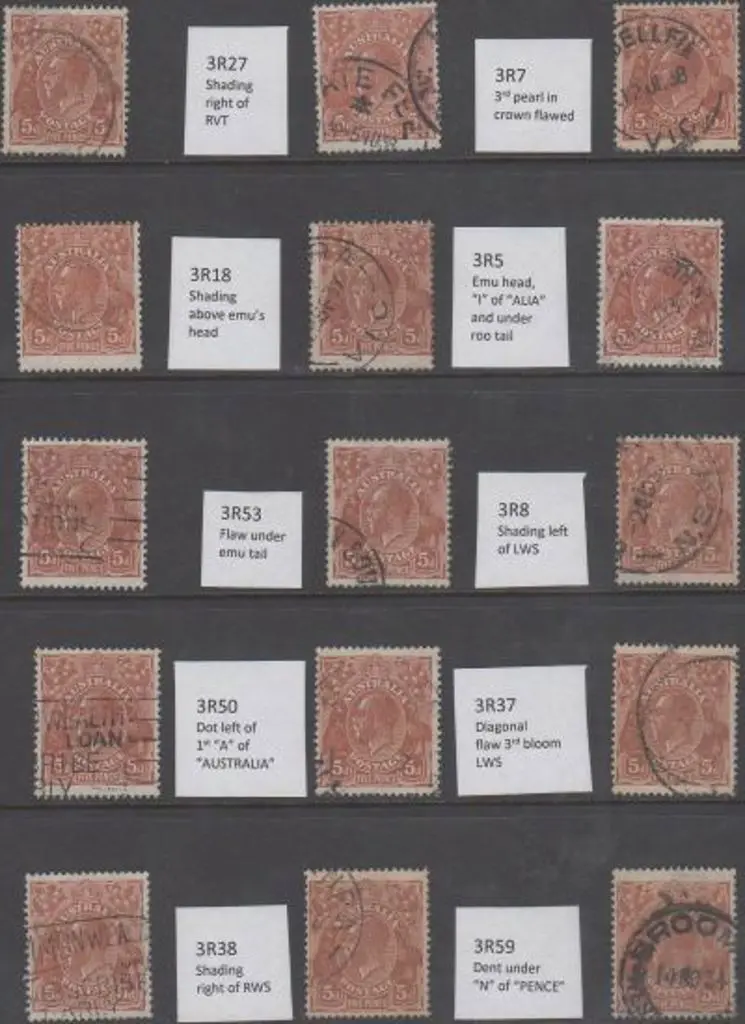 1931-36 CofA 5d brown, plate 3. 30 good to F/U ... Image 1++