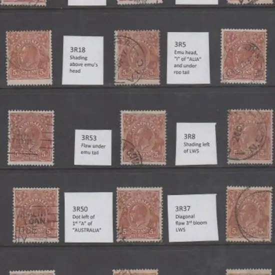 1931-36 CofA 5d brown, plate 3. 30 good to F/U ...