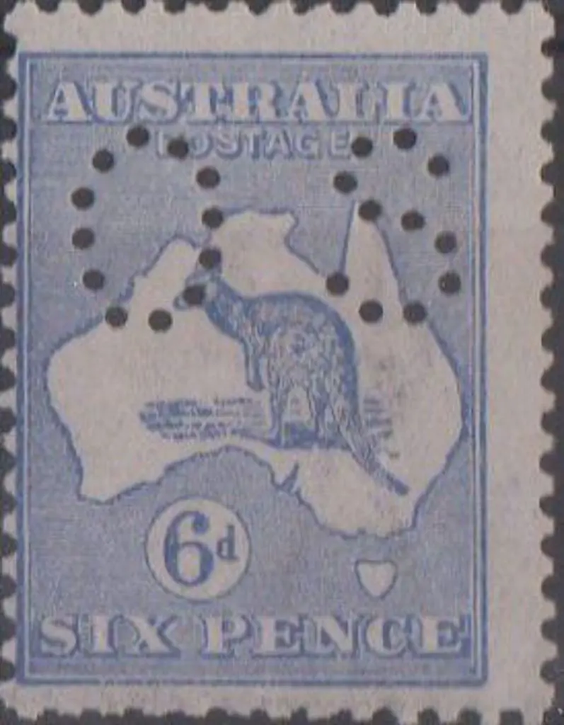 1915 6d ultramarine Die II, 3rd wmk, perfined OS. ... Image 1++
