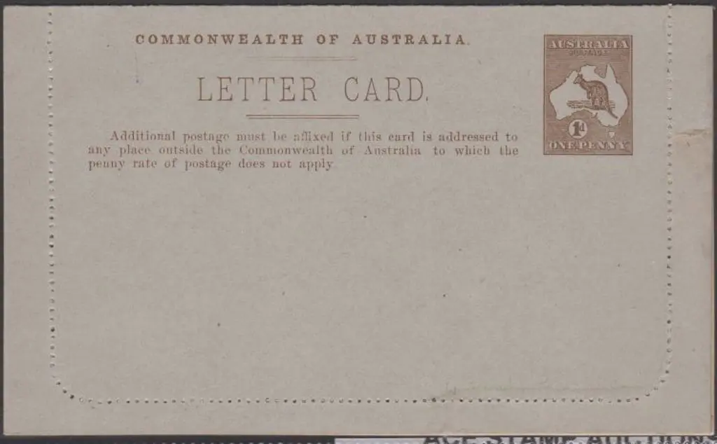 1913 1d light brown, Die II kangaroo mint letter ... Image 1++