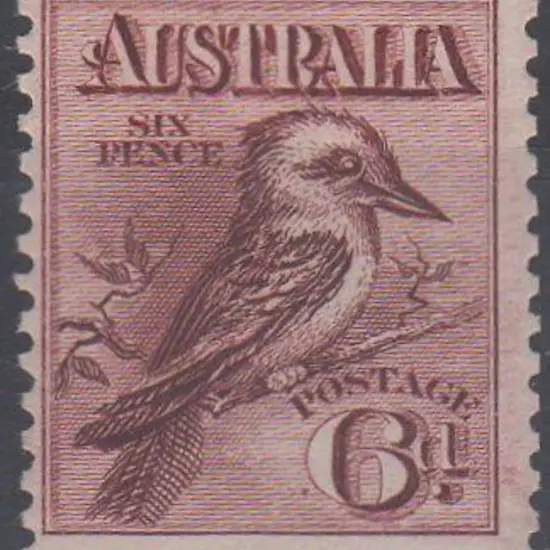 1914 6d engraved kookaburra. MUH centred slightly ...