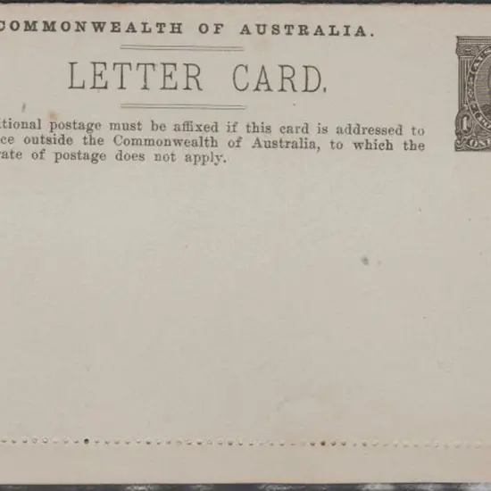 1915 KGV 1d brown full face letter card unused ...