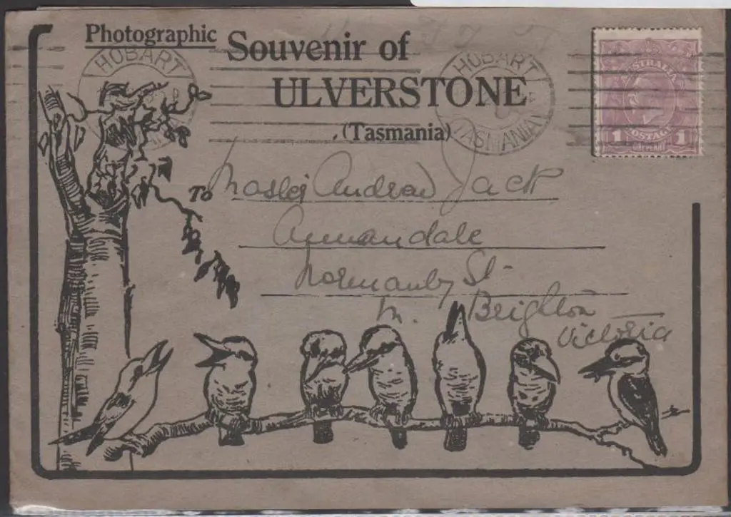 1923 "Souvenir of Ulverstone (Tasmania)" photo ... Image 1++
