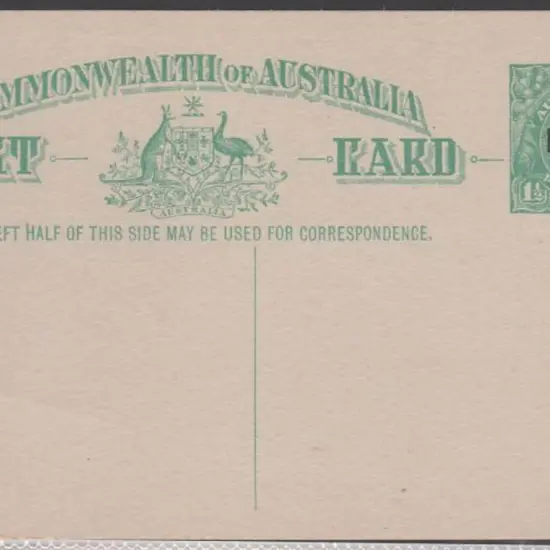1924 "ONE PENNY" surcharge on 1½d green KGV post ...