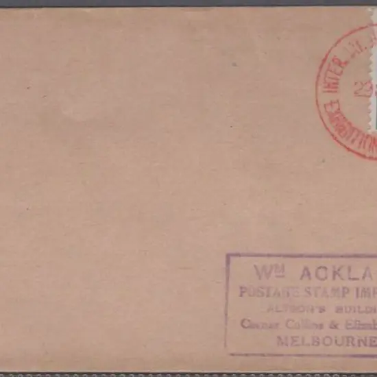 1928 (29th Oct) 3d Kookaburra tied to plain FDC by ...