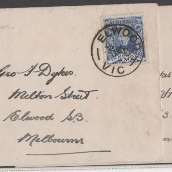 1930 (2nd June) 1½d & 3d Sturt on 2 matching plain ...