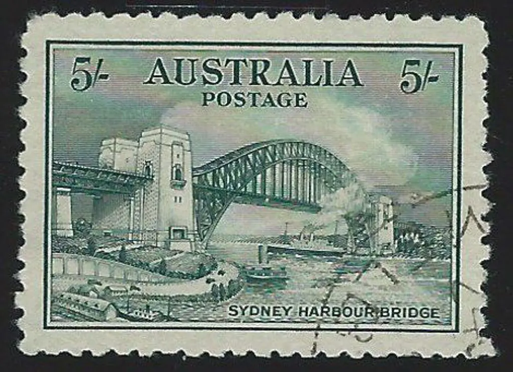 1932 5/- Sydney Harbour Bridge neatly CTO used. ... Image 1++