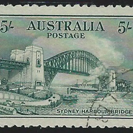 1932 5/- Sydney Harbour Bridge neatly CTO used. ...
