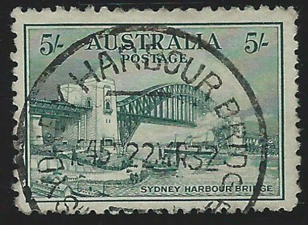1932 5/- Sydney Harbour Bridge with superb, near ... Image 1++