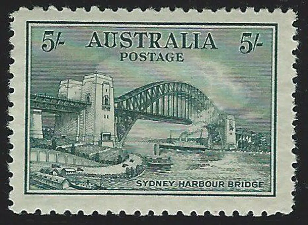 1932 Sydney Harbour Bridge set of 4. Fresh MLH ... Image 1++