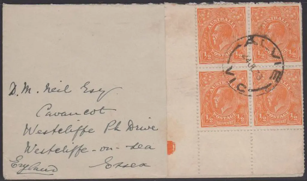 1933 (24th July) cover to England bearing ½d ... Image 1++