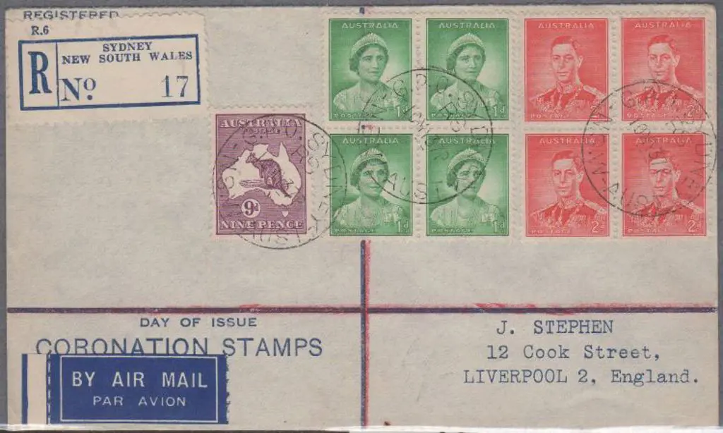 1937 (10th May) Sydney Registered on "Day of Issue ... Image 1++